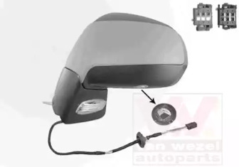 VAN WEZEL 4076817 -  Наружное зеркало
